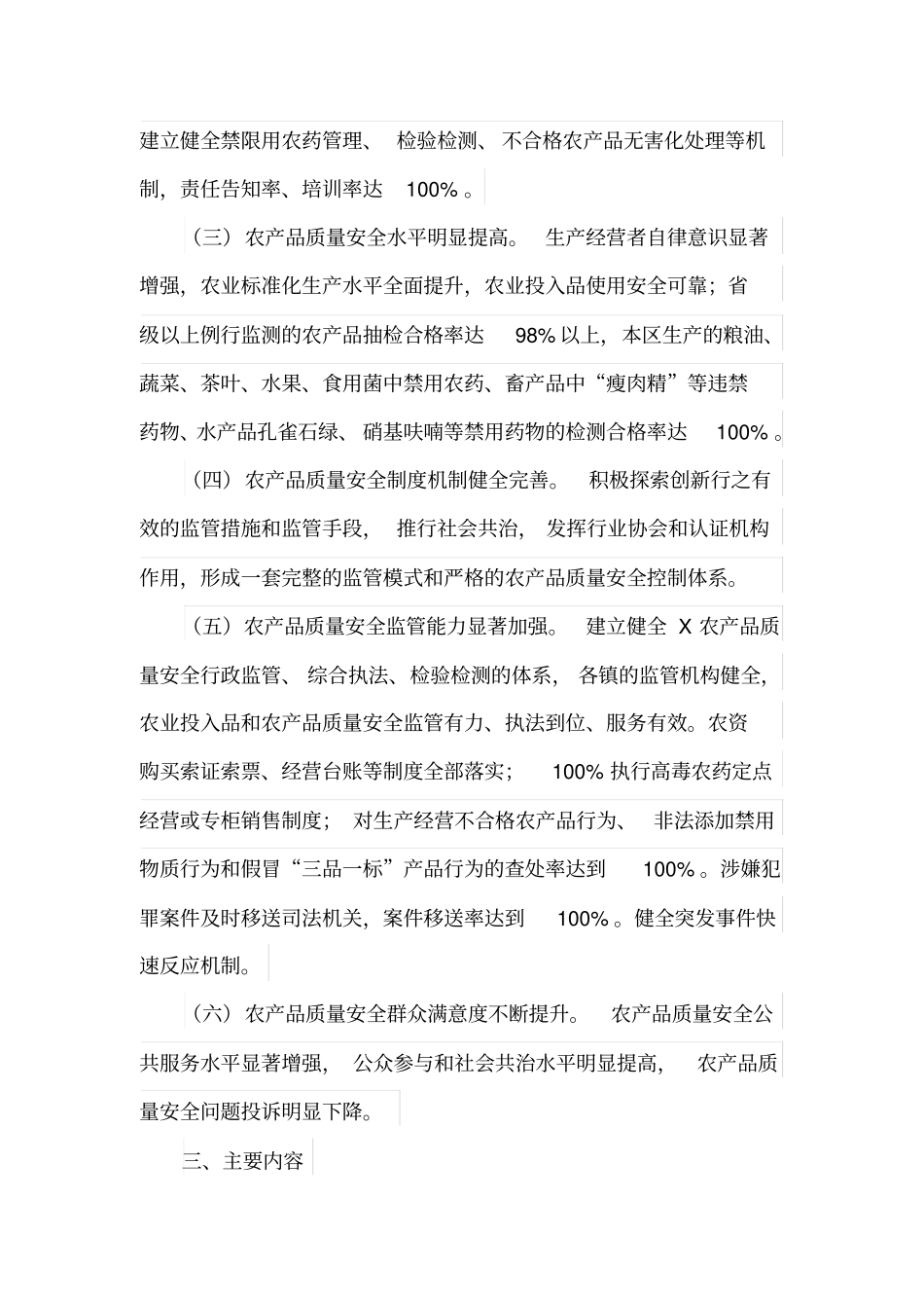 创建省级农产品质量安全县实施方案(最新)_第2页