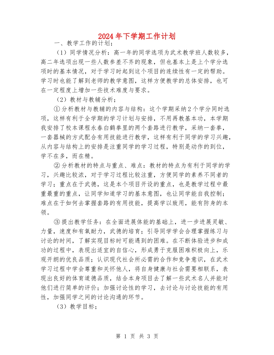 2024年下学期工作计划_第1页