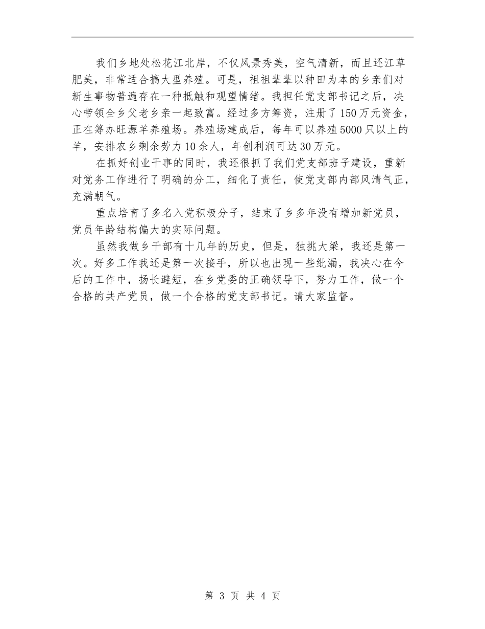 2024乡党支部书记述职报告_第3页