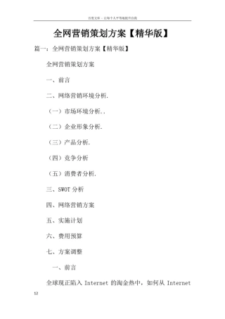 全网营销策划方案_1