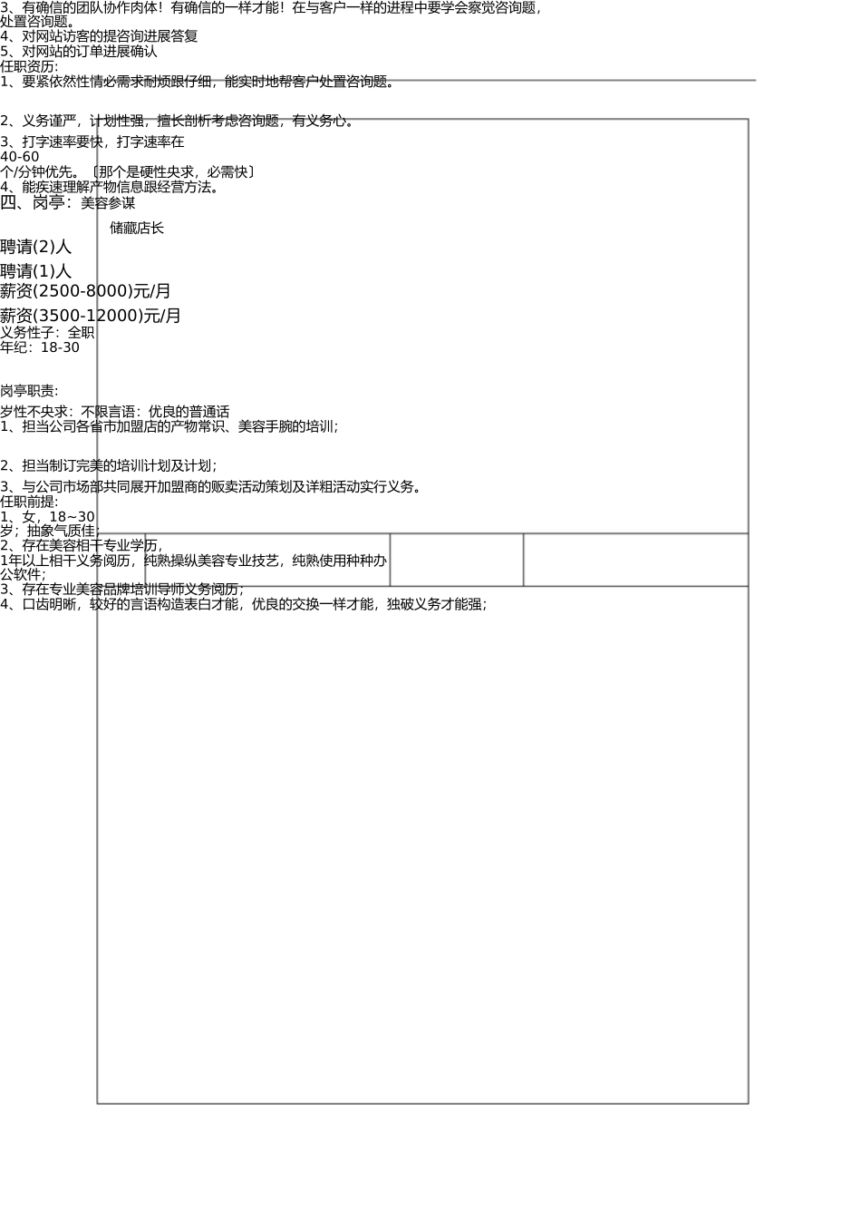 招聘简章格式模版 _第3页