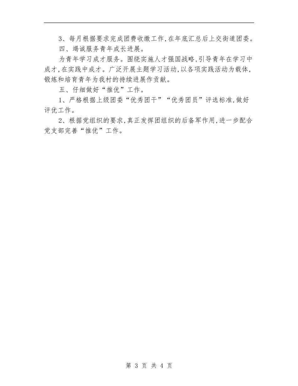 农村团支部工作计划报告_第3页