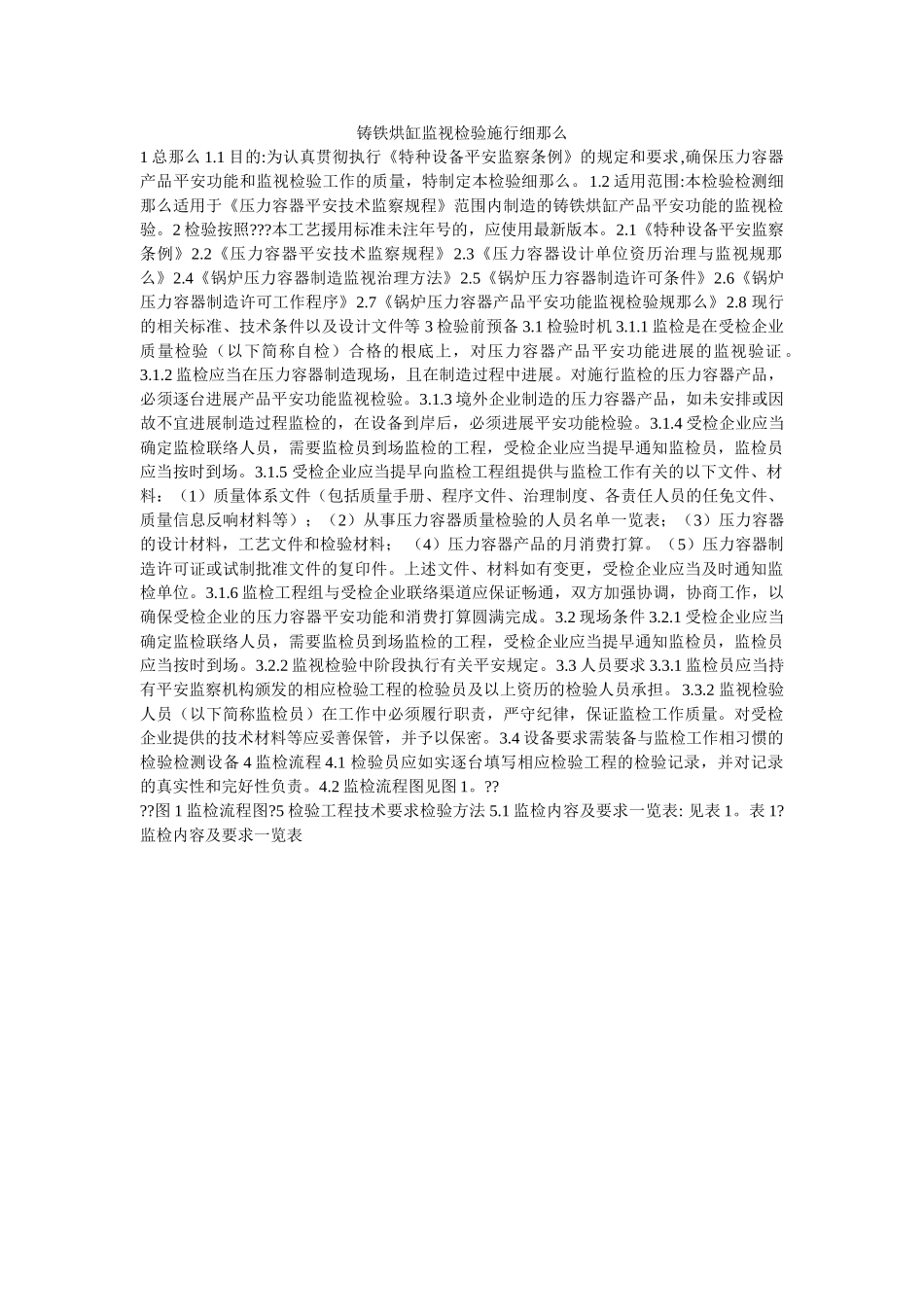 铸铁烘ۥ缸监督检验实施细则精选 _第1页