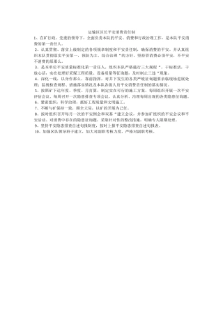 运输区ۥ区长安全生产责任制精选 