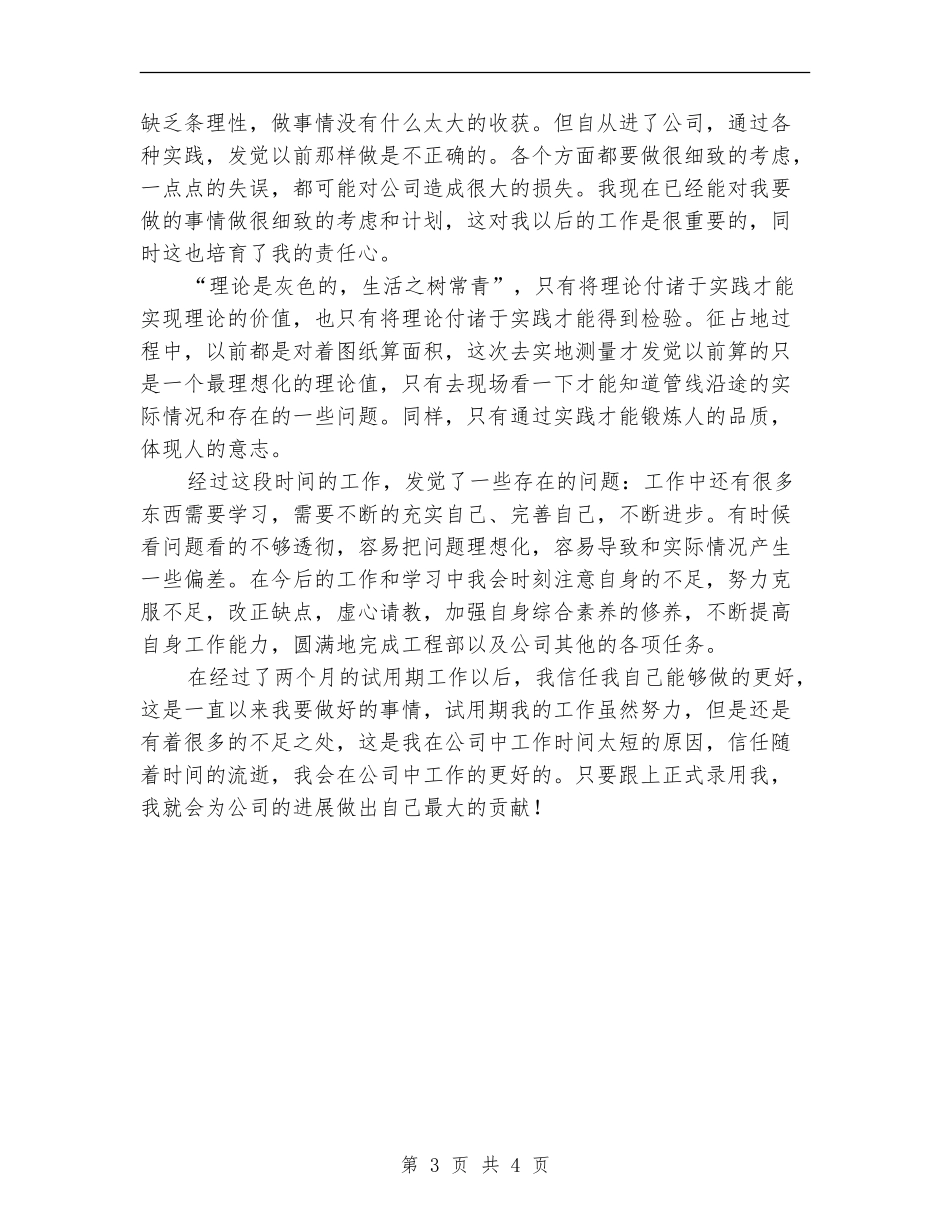 公司试用员工转正工作个人总结_第3页