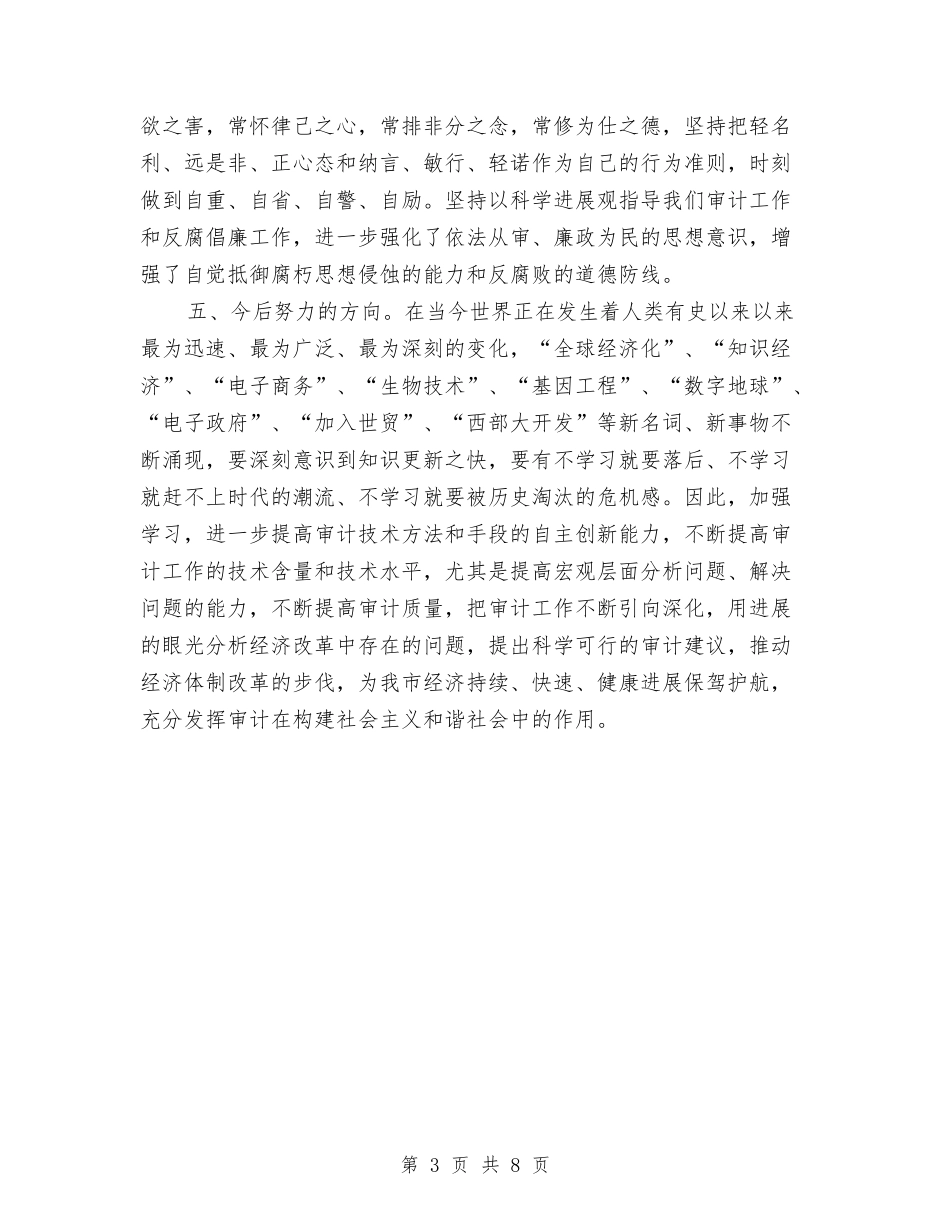2024内部审计个人年终工作总结与2024内部审计年终工作总结汇编_第3页