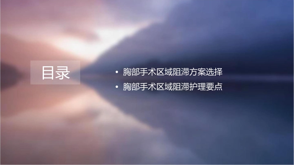 胸部手术区域阻滞方案选择护理课件_第2页