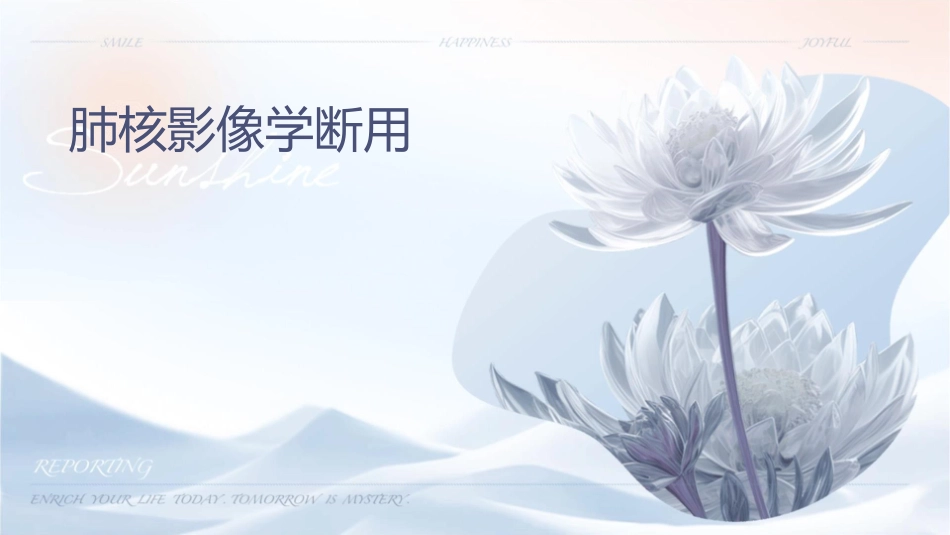 肺结核影像学诊断通用课件_第1页