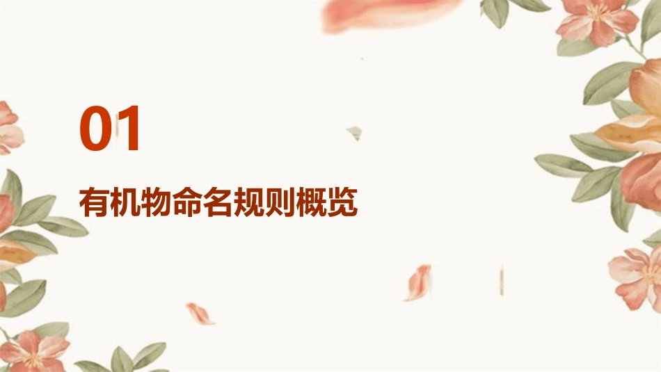 高三一轮有机物命名结构确定课件_第3页