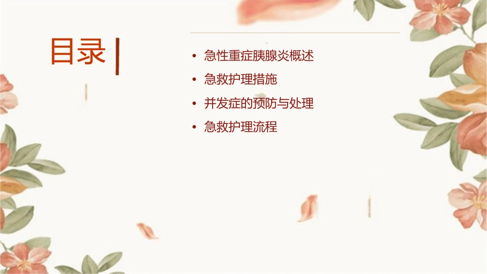 急性重症胰腺炎的急救小讲课护理课件_第2页