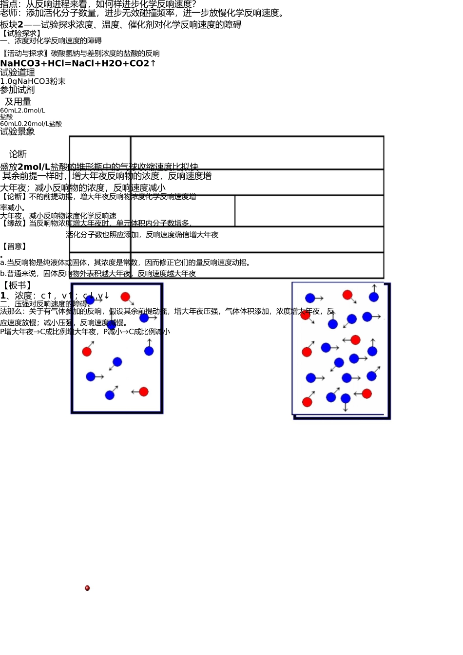 影响化学反应速率的影响因素教案 _第3页