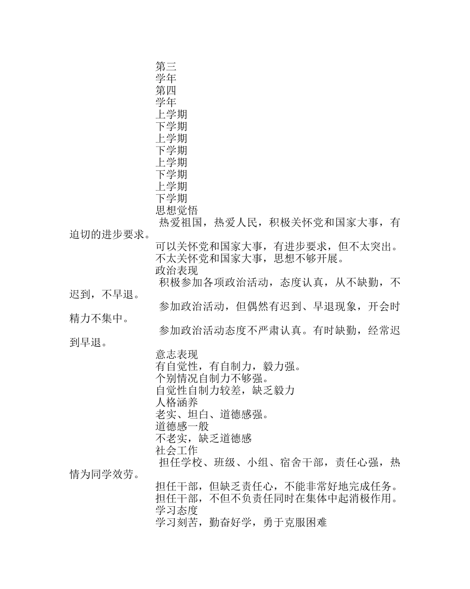 政教处范文学生思想品德评定方案 _第2页