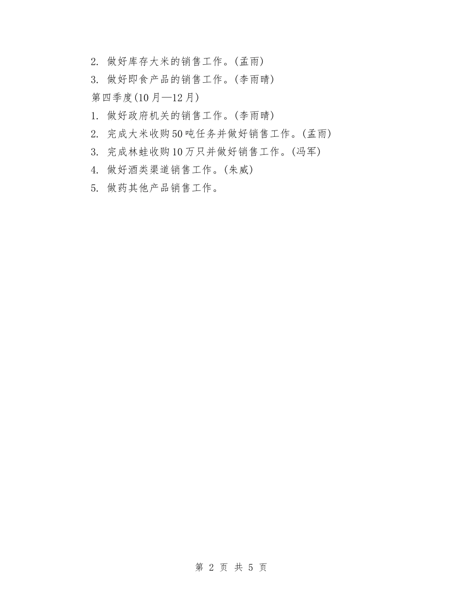 2024年度置业顾问工作计划范文与2024年度美容院工作计划书汇编_第2页