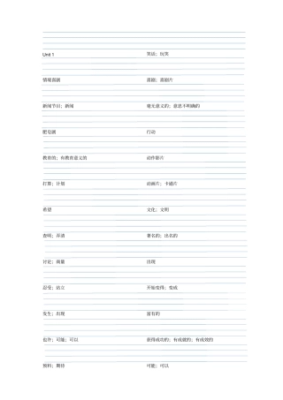 (完整word版)鲁教版五四制七年级英语下册单词默写四线格