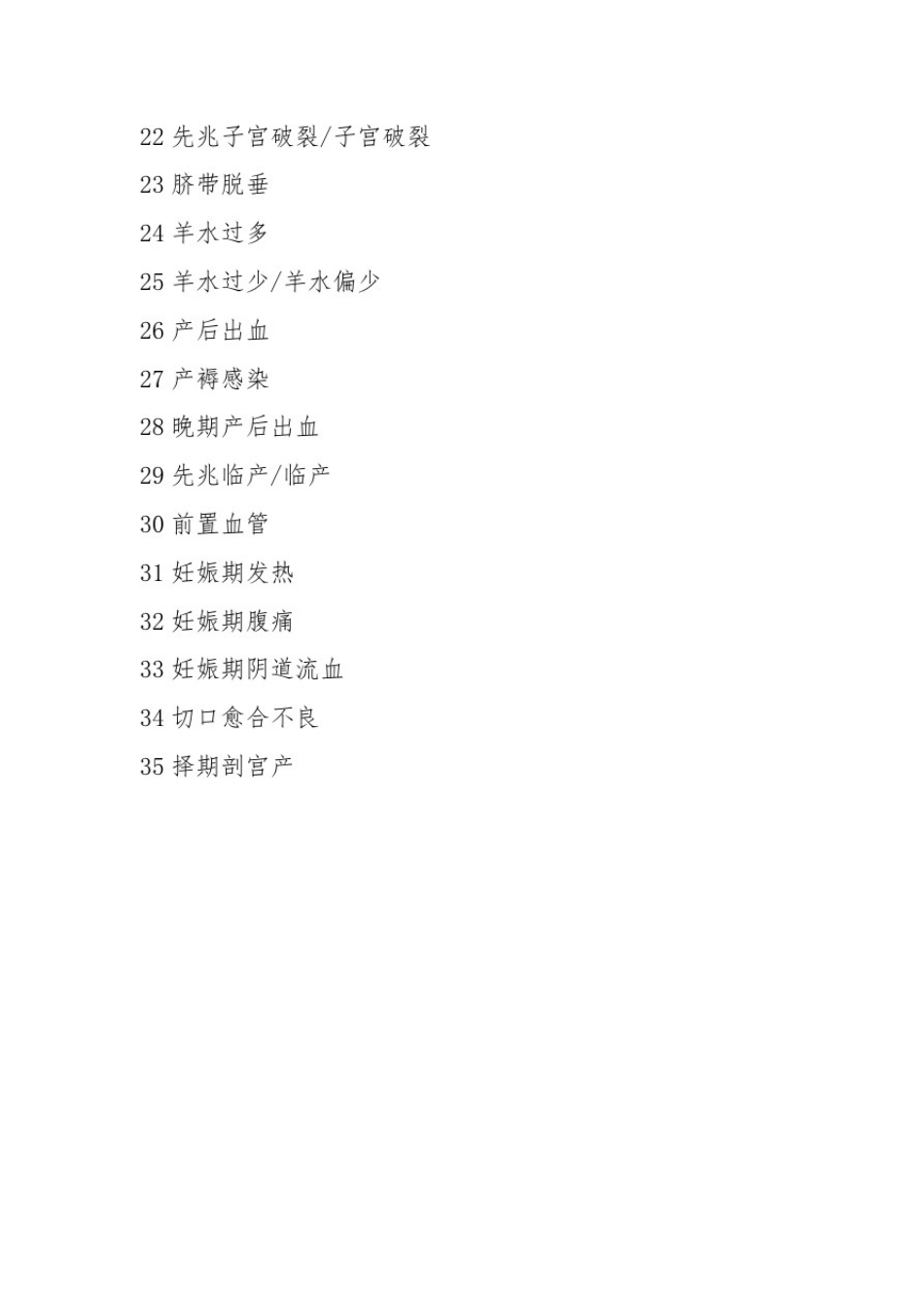 产科住院患者病种目录及入院标准_第3页