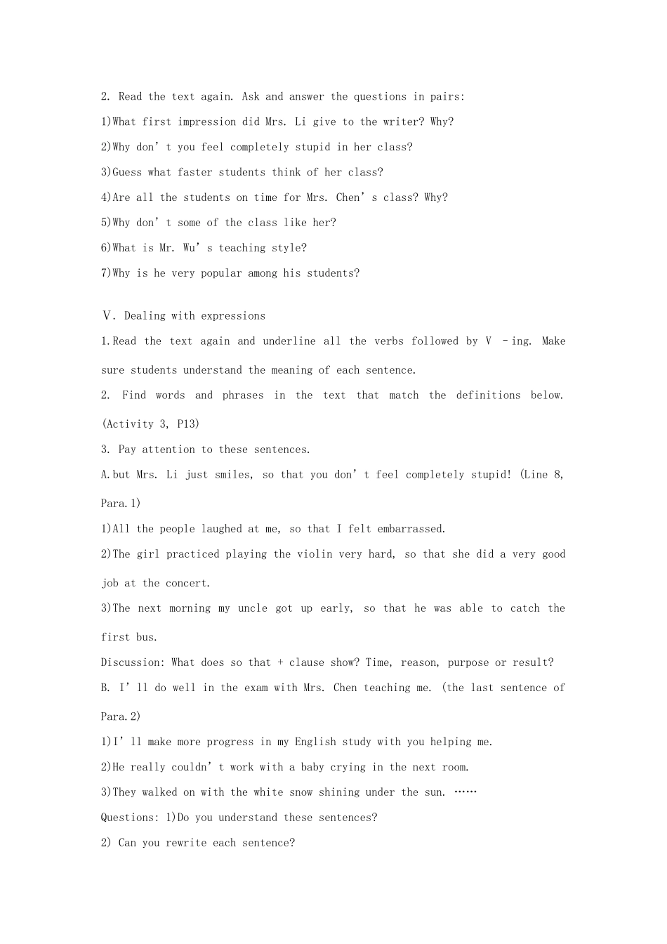 高中英语 Module 2《My New Teachers》cultural corner and task教案7 外研版必修1_第3页