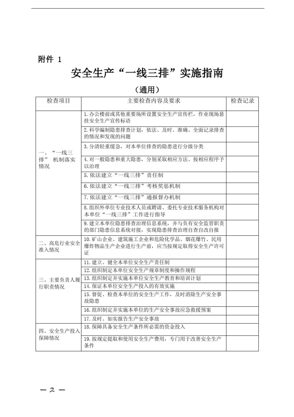 安全生产“一线三排”实施指南_第2页