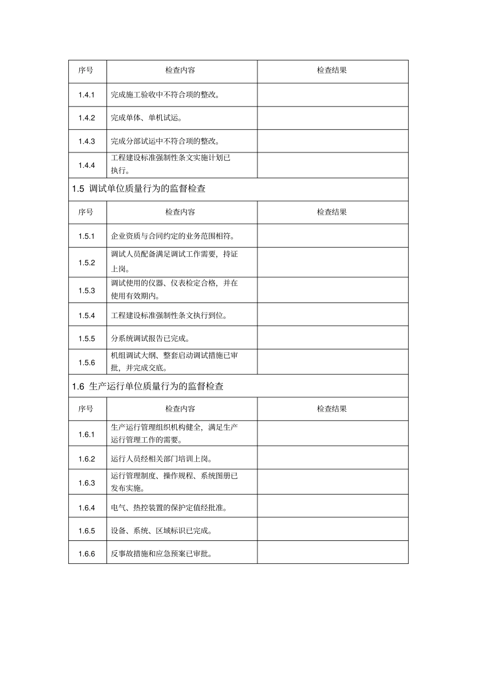 (机组整套启动试运前监督检查记录表)_第3页
