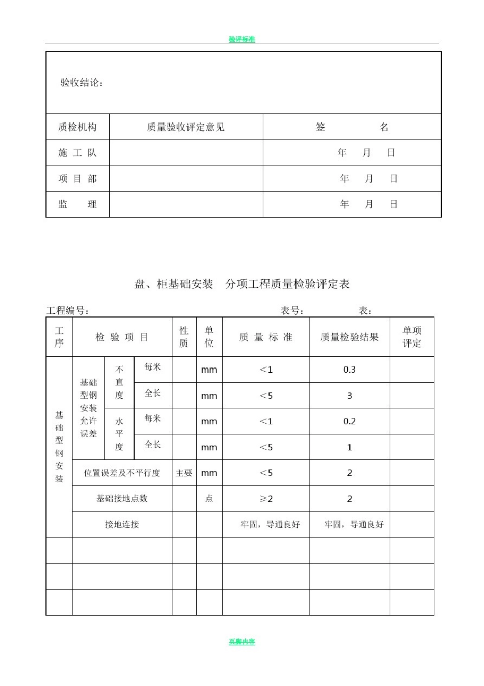 主控及直流系统设备安装单位工程质量验收评定表_第3页