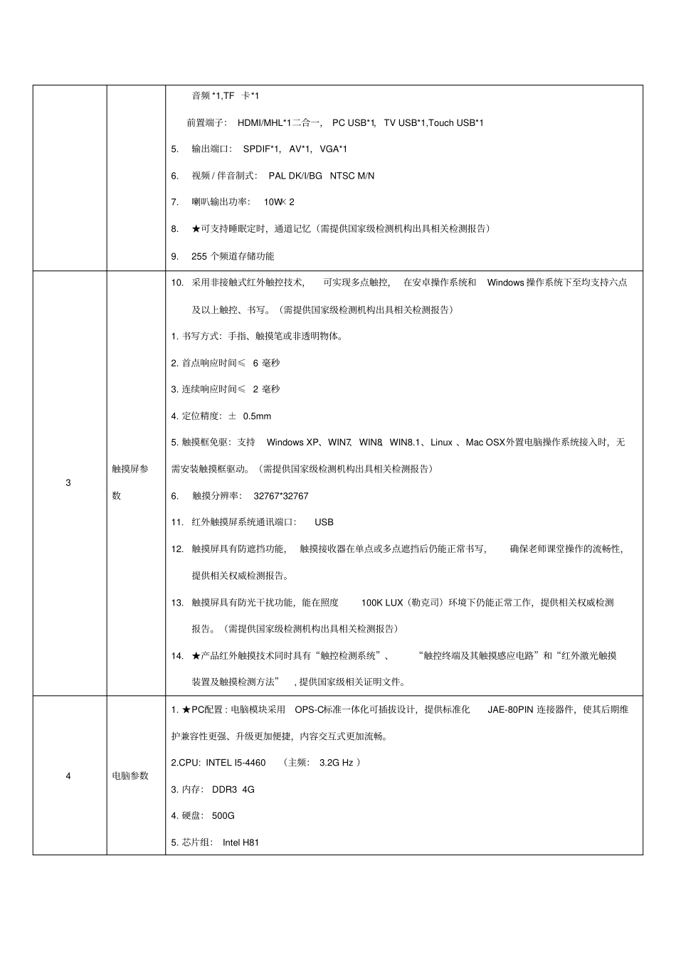 创维产品投标参数_第3页