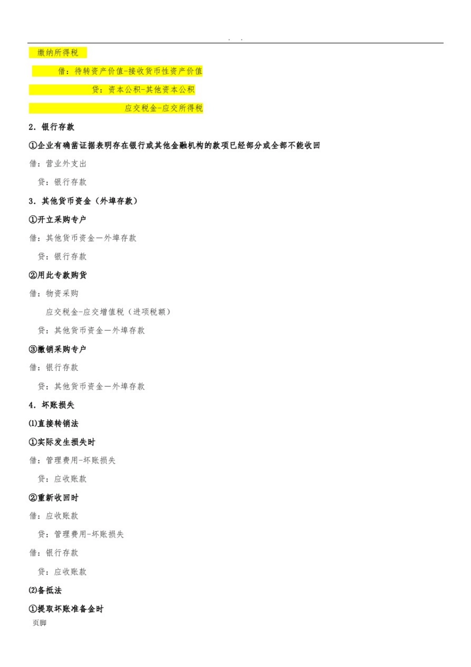 初级会计实务会计分录大全_第2页