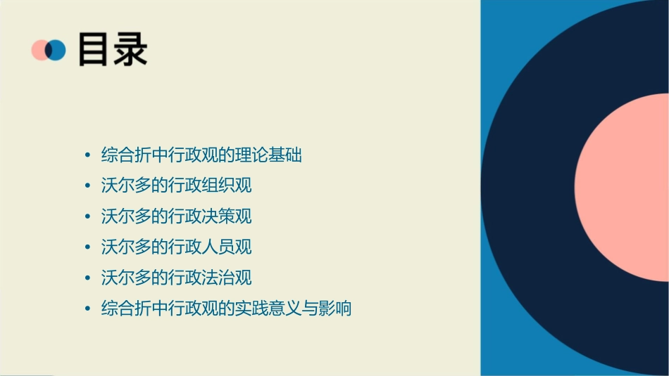 沃尔多的综合折中行政观课件_第2页