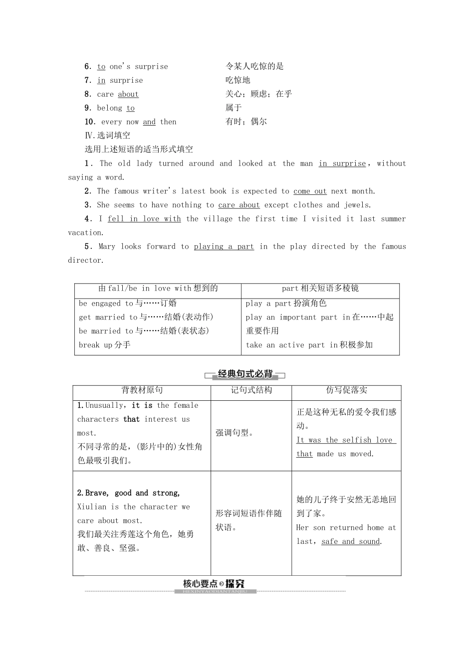高中英语 Module 6 Films and TV Programmes Section Ⅱ Learning about Language教案（含解析）外研版必修2-外研版高一必修2英语教案_第2页
