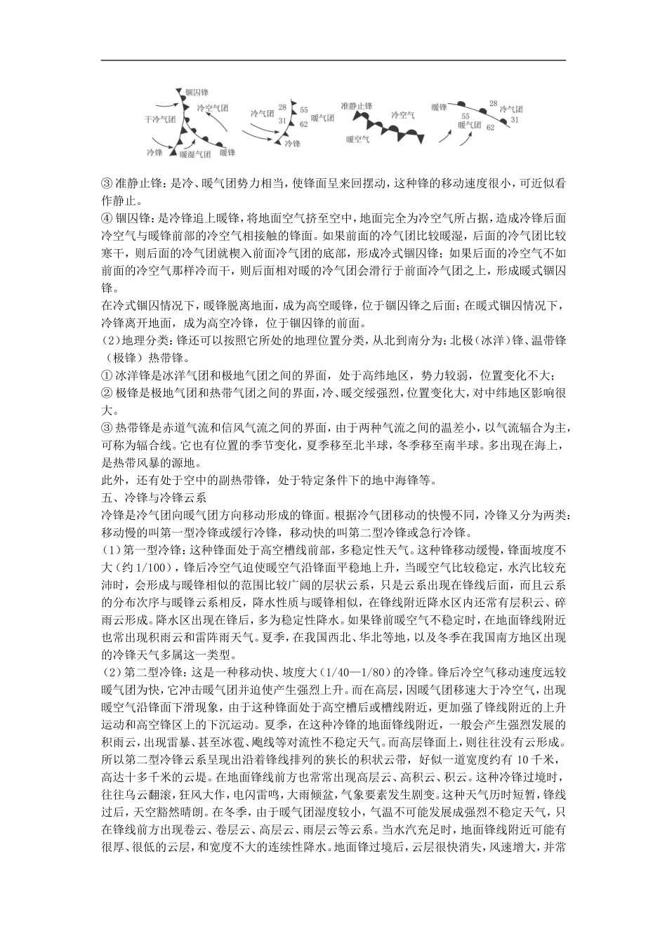 备课资料（第三节 常见天气系统）_第3页