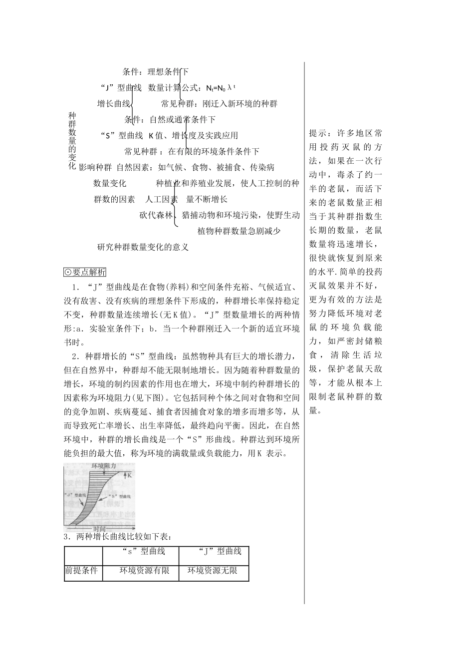 高中生物：3.1《 生物群落的基本单位—种群》教案（3）（苏教版必修3）_第2页