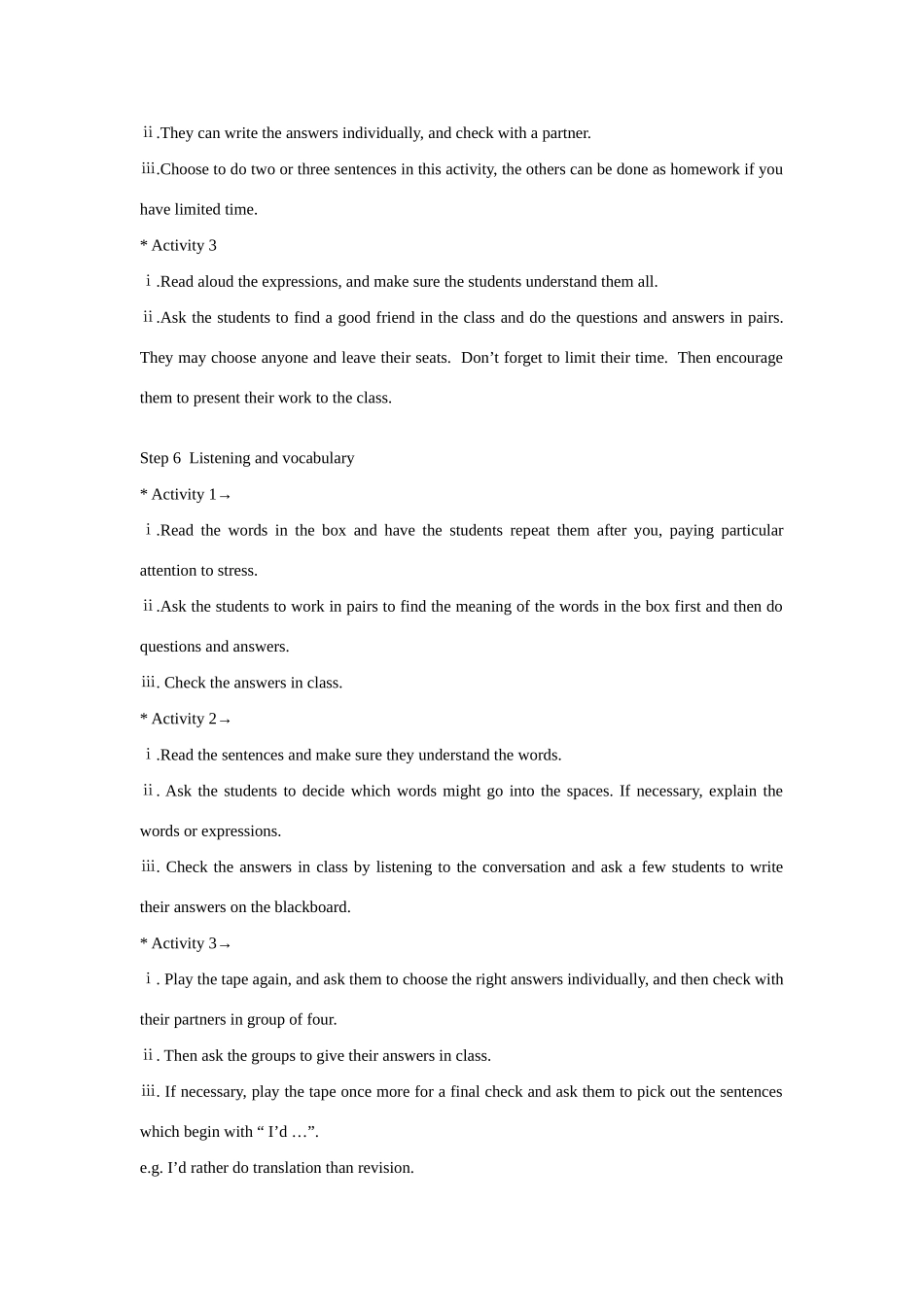 高中英语 Module 2 My New Teachers-Period 4教案 外研版必修1-外研版高一必修1英语教案_第3页