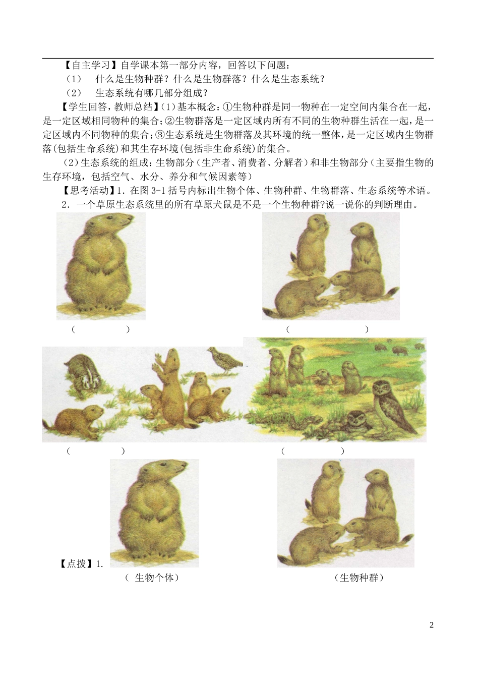 高二地理 3.1《生态系统和生态平衡》教案1 湘教版选修6_第2页