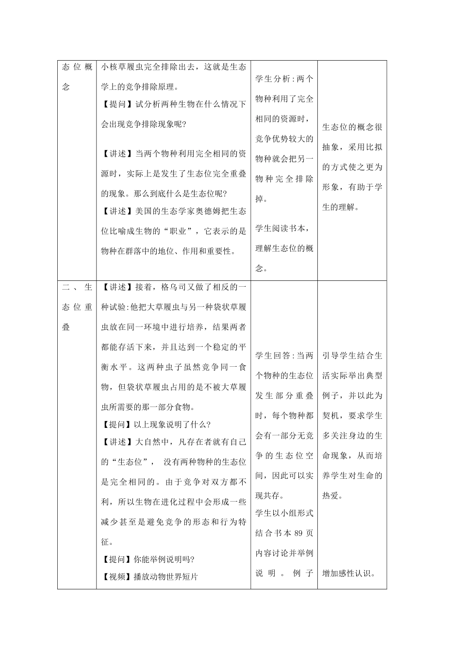 高中生物：5.4《群落的主要类型》教案（1）（浙科版必修3）_第3页