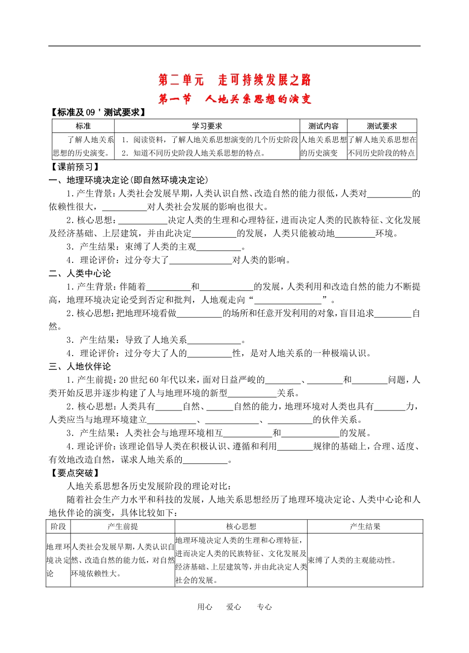 第二单元　走可持续发展之路_第1页