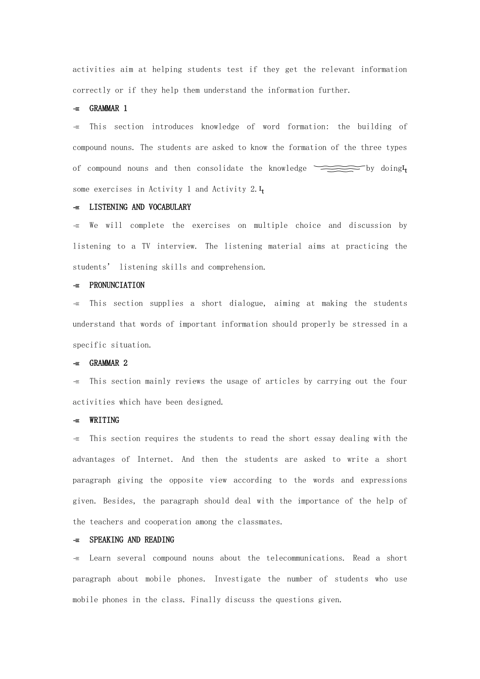 高中英语 Module 6 1st period教案 外研版必修1_第2页