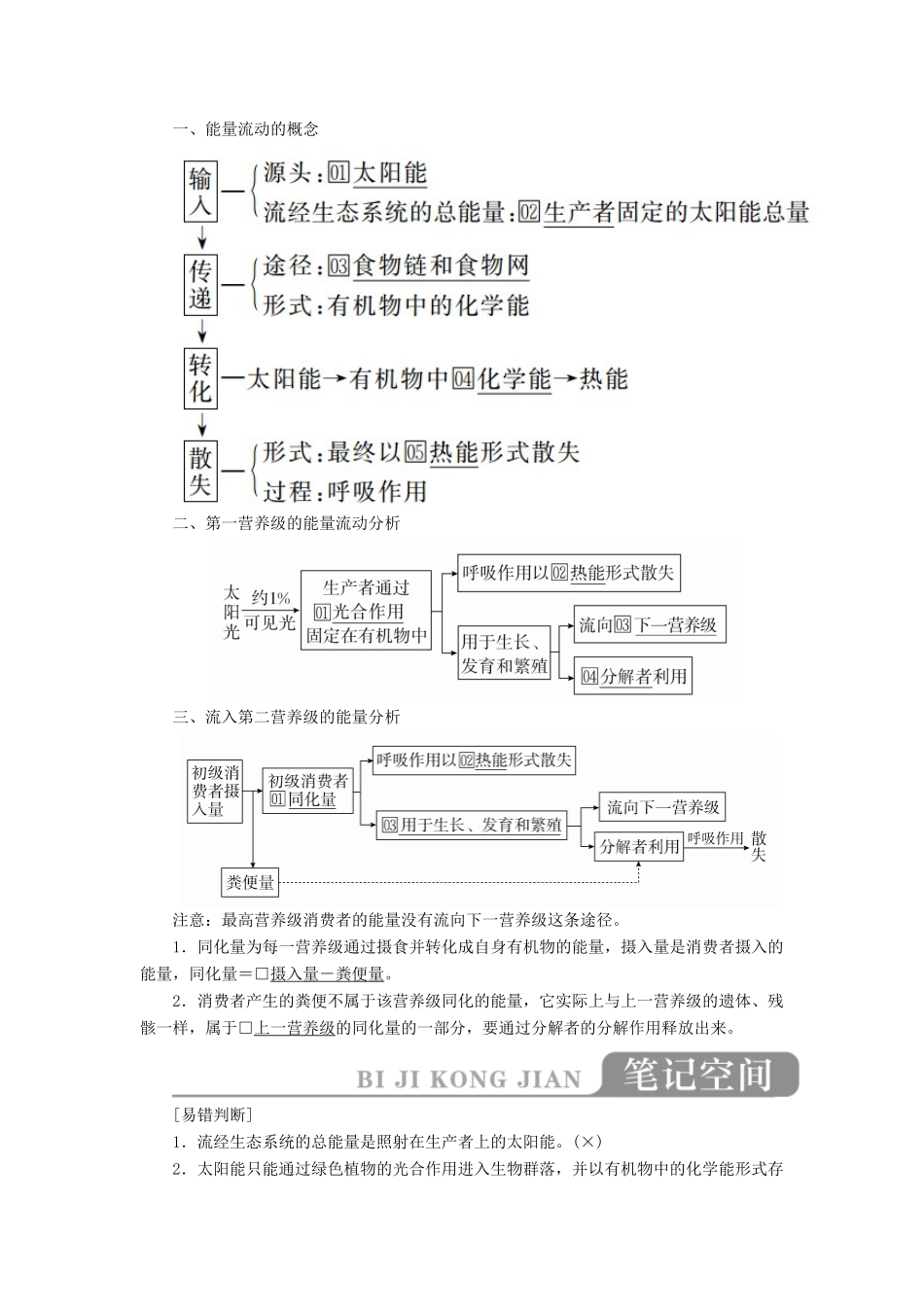 高考生物一轮复习 第九单元 第33讲 生态系统的功能讲义（含解析）（必修3）-人教版高三必修3生物教案_第2页