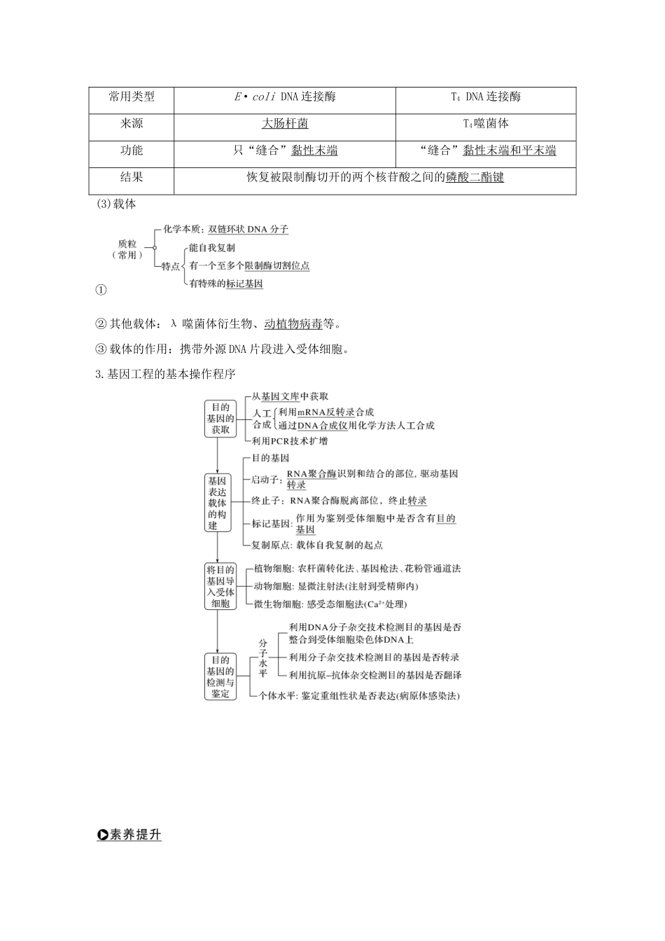 （鲁京津琼）高考生物总复习 第34讲 基因工程教案-人教版高三全册生物教案_第2页