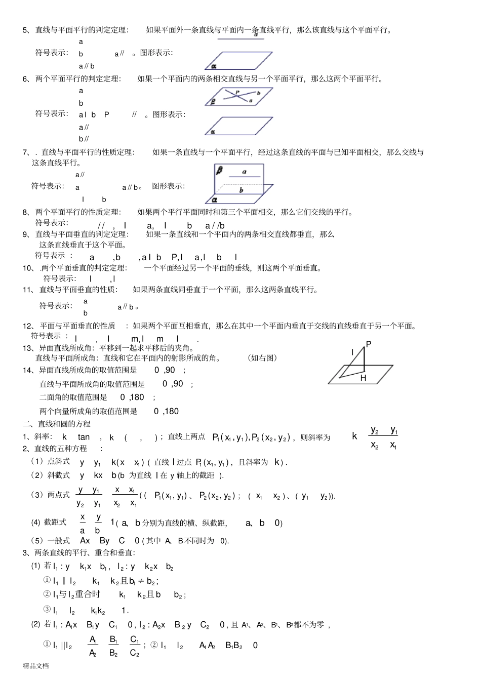 (详细版)2020高中数学学业水平考试知识点_第3页
