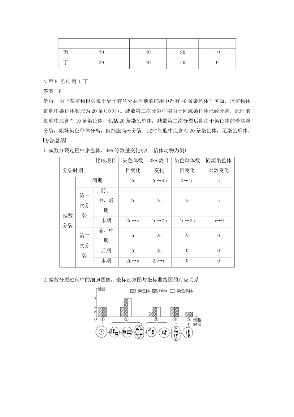 高中生物 第二章 染色体与遗传 微专题三 染色体与遗传的解题方法教案 浙科版必修2-浙科版高中必修2生物教案_第3页