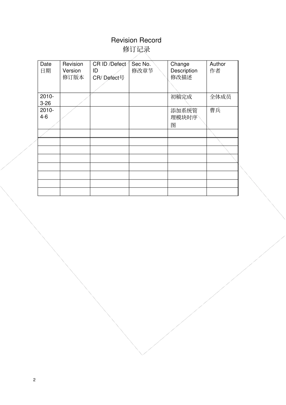 信用卡管理系统软件系统设计说明书_第2页