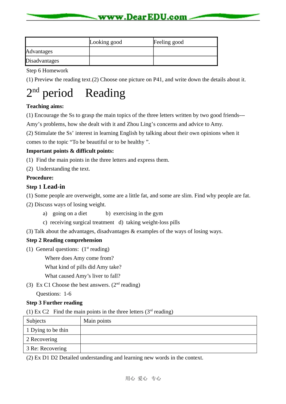 高一英语 Unit 3 Looking good，feeling good-Welcome to the Unit_第2页