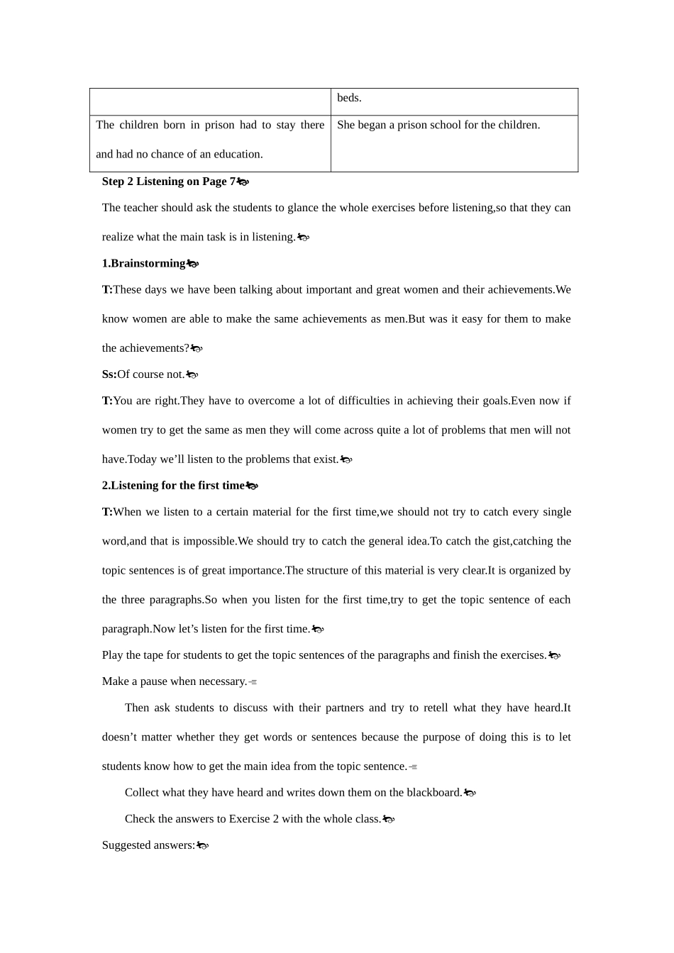 高中英语 Period 4  Listening（Unit 1 Women of achievement）优秀教案 新人教版必修4_第3页