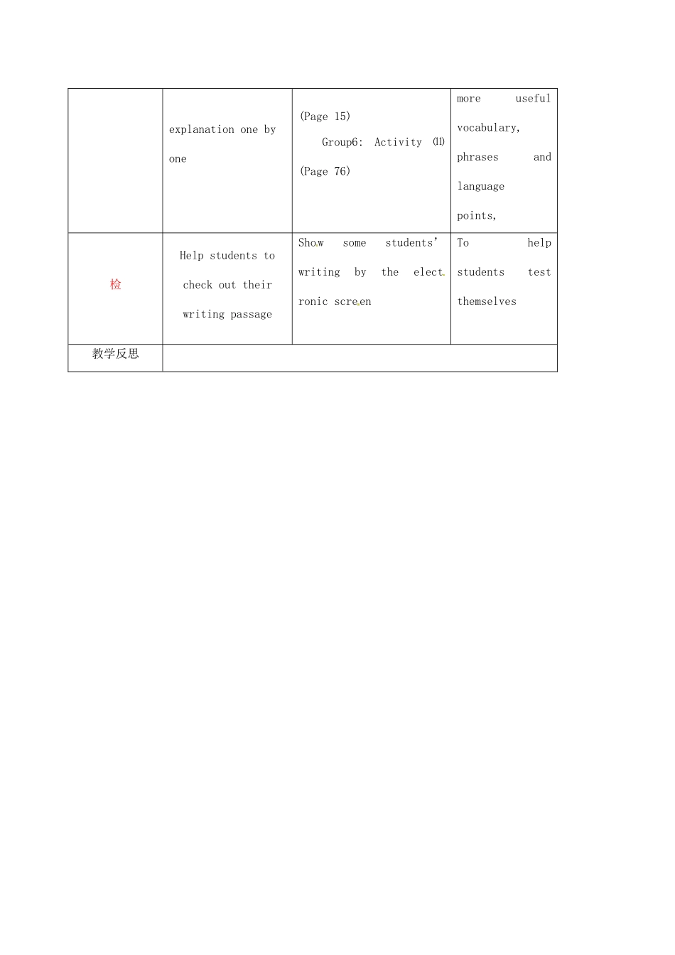 高中英语 Module 2 My New Teachers 5教案 外研版必修1-外研版高一必修1英语教案_第3页