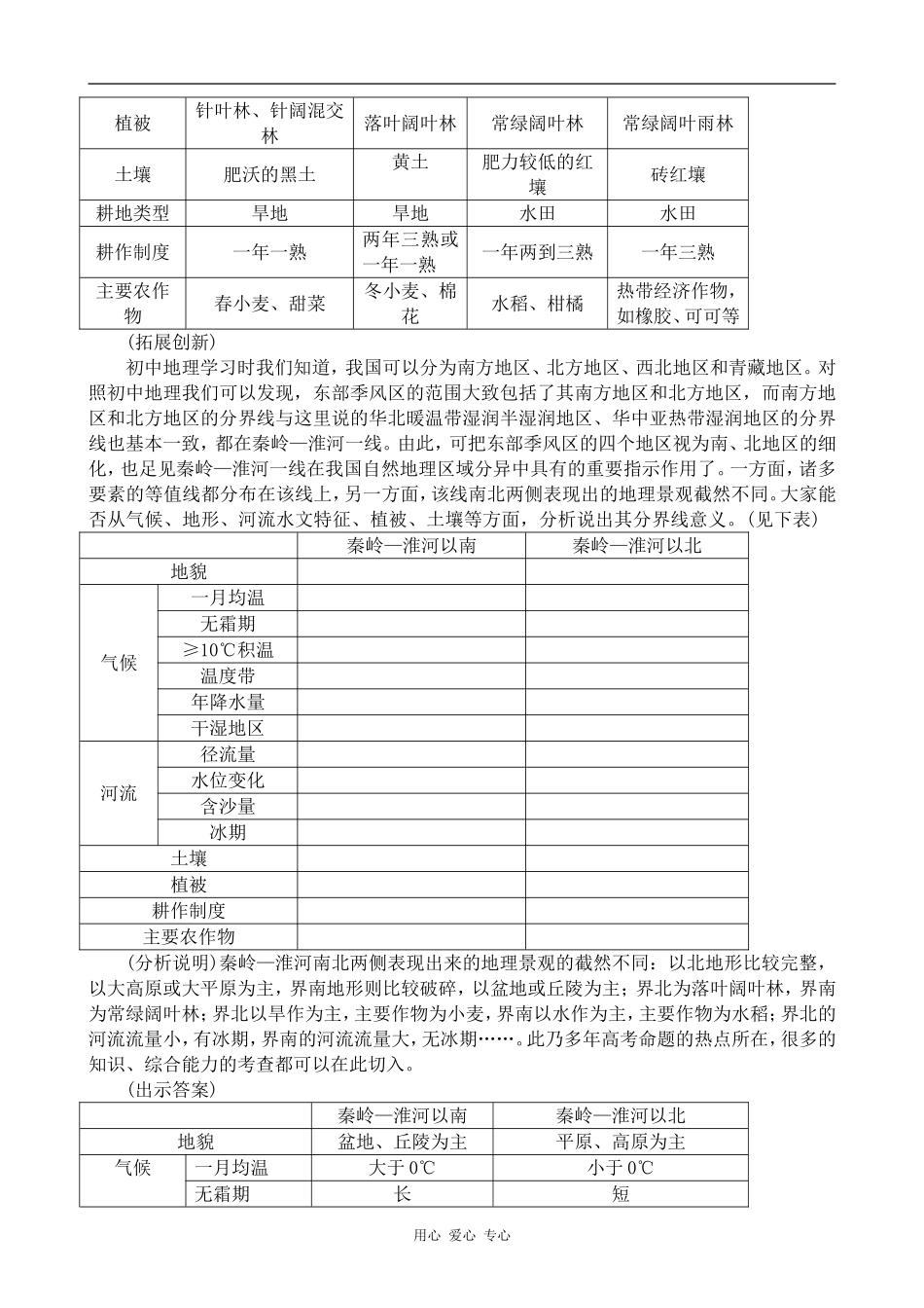 高中地理三大自然区的内部差异(1)旧人教选修二_第3页