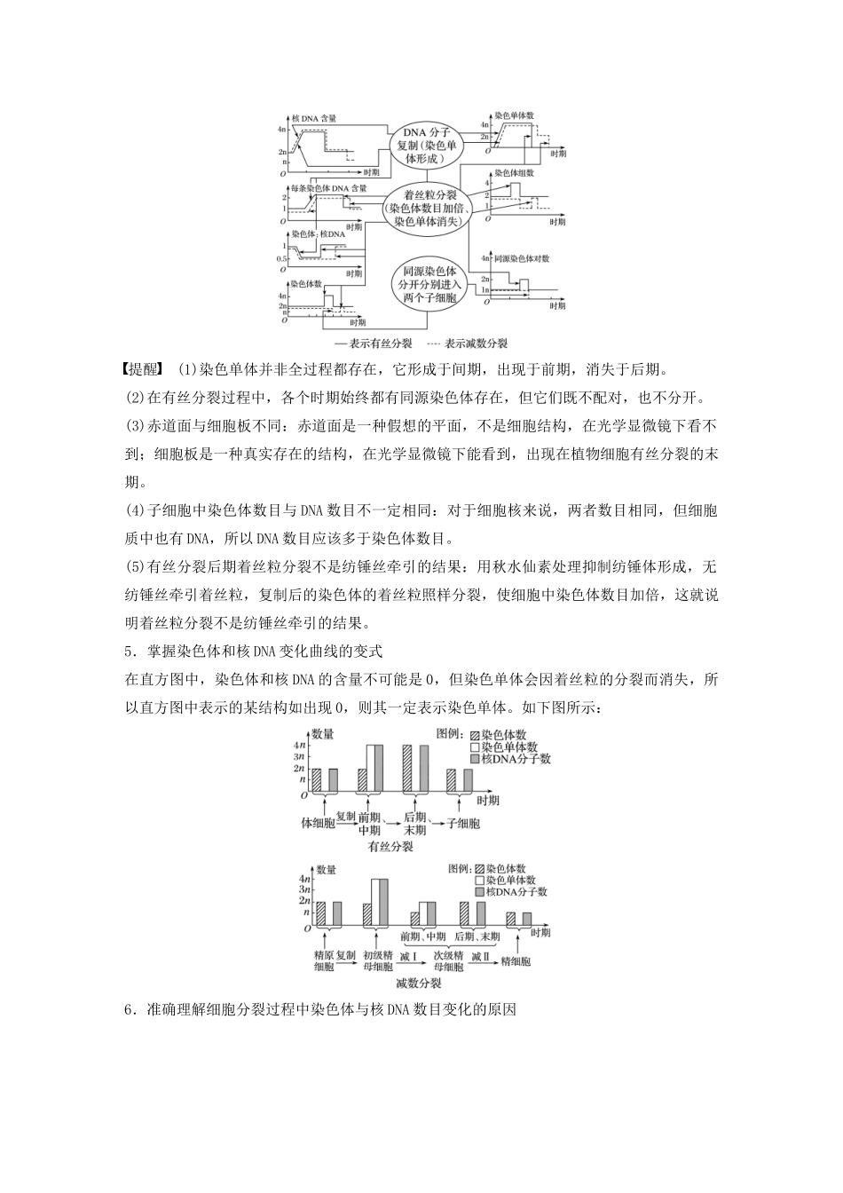 （浙江专用）高考生物二轮复习 专题一 细胞的分子组成、结构及生命历程 第2讲 细胞的生命历程(含减数分裂、遗传的染色体学说)教案-人教版高三全册生物教案_第3页