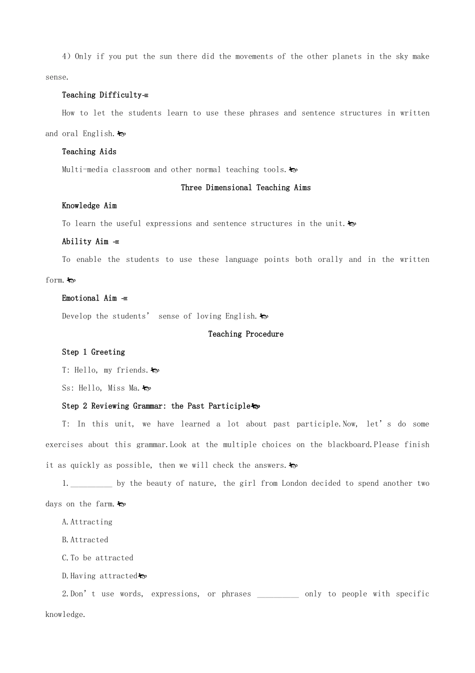 高中英语 Unit 1 Great scientists Period 6 优秀教案 新人教版必修5_第2页