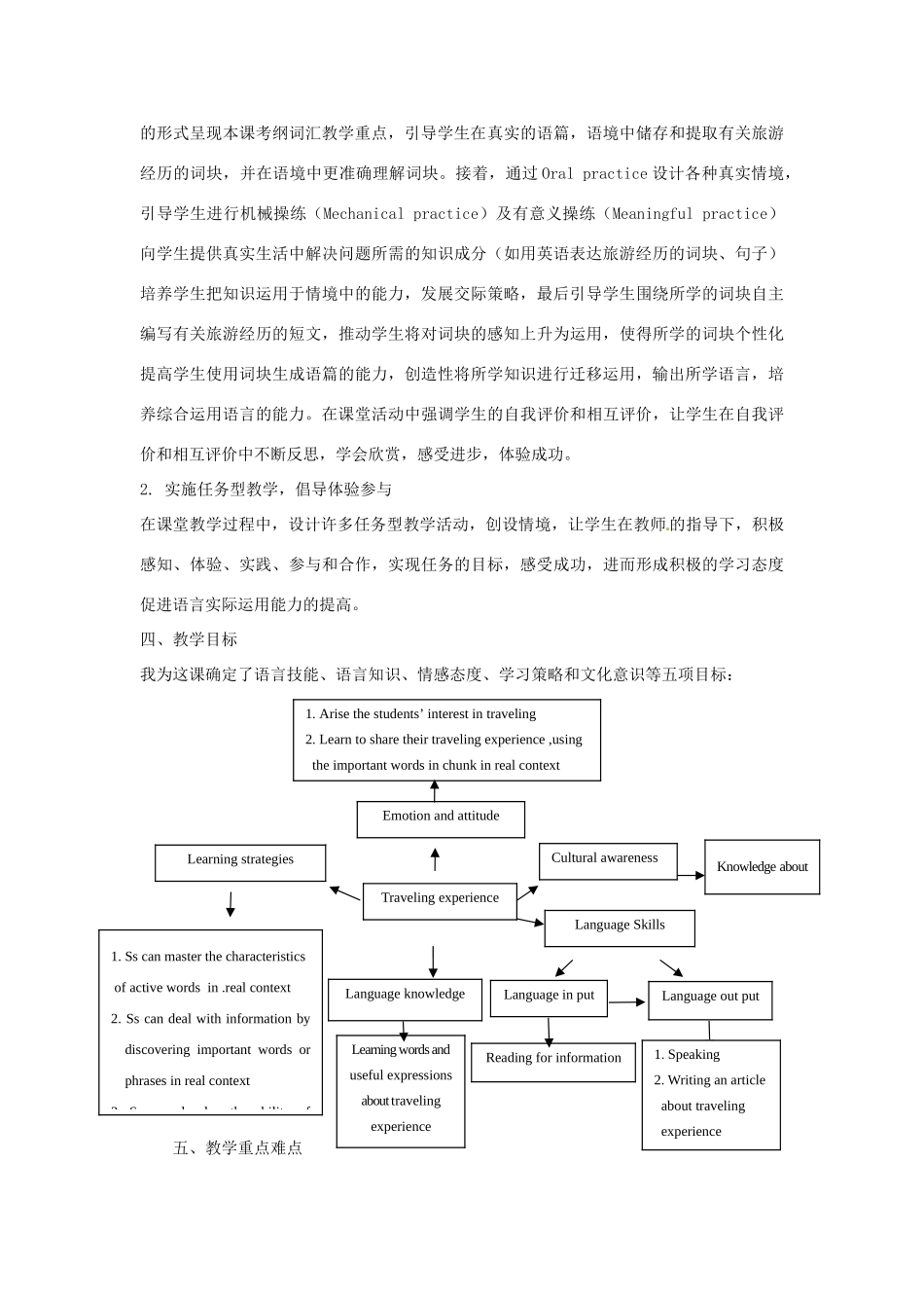 福建省厦门市集美区灌口中学高中英语 Unit 5 Canada “The True North”词汇教学设计 新人教版必修3_第2页