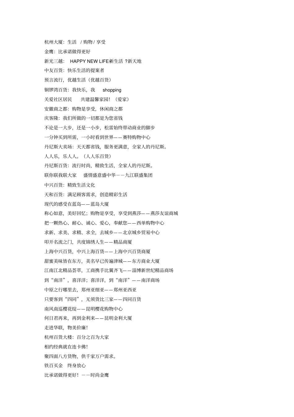 商业案名和推广语_第2页