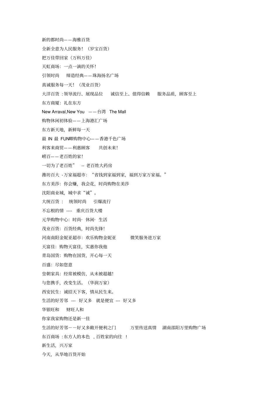 商业案名和推广语_第3页