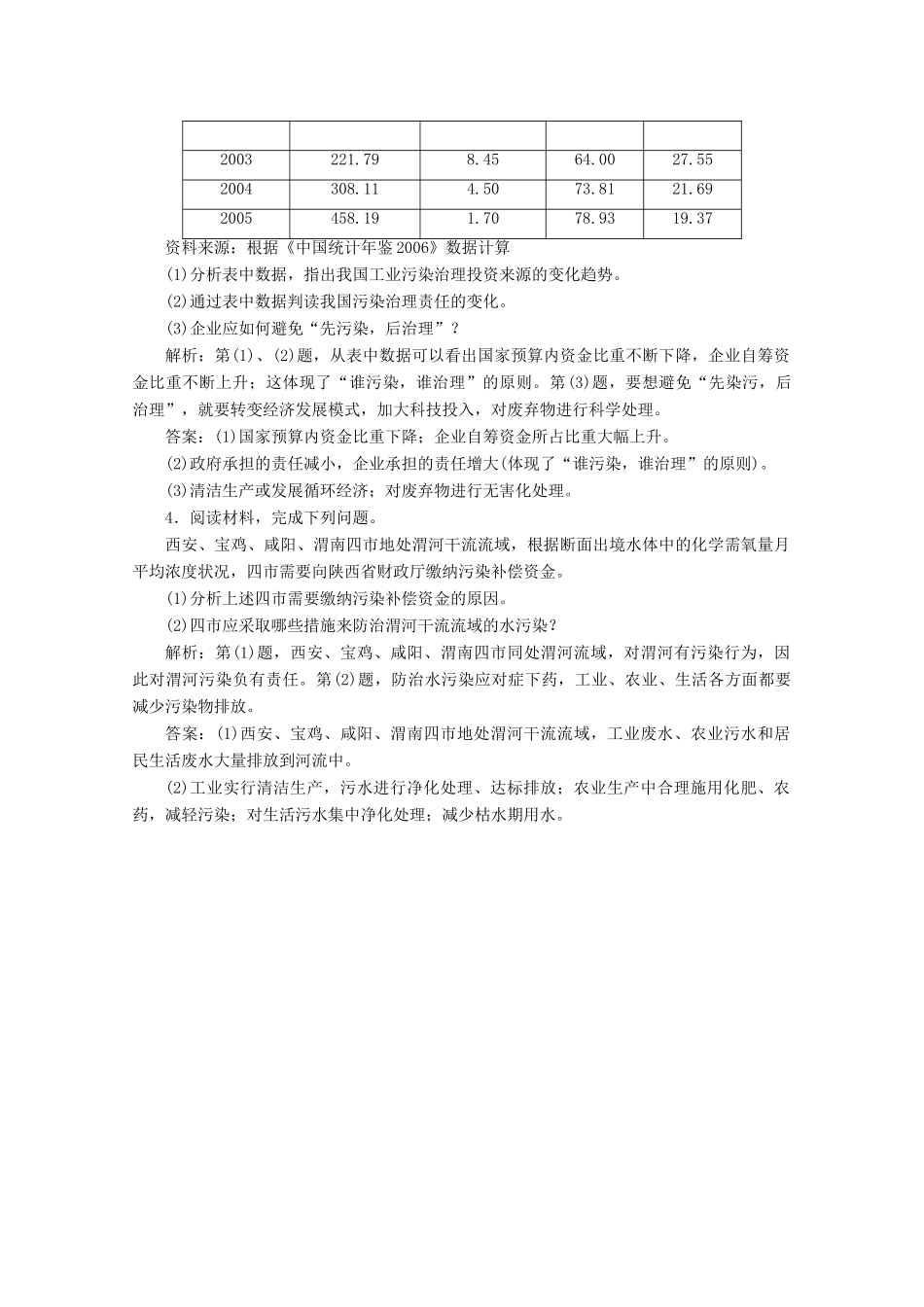 高中地理 第五章 环境管理 第二节 中国环境管理政策体系讲义（含解析）湘教版选修6-湘教版高二选修6地理教案_第3页
