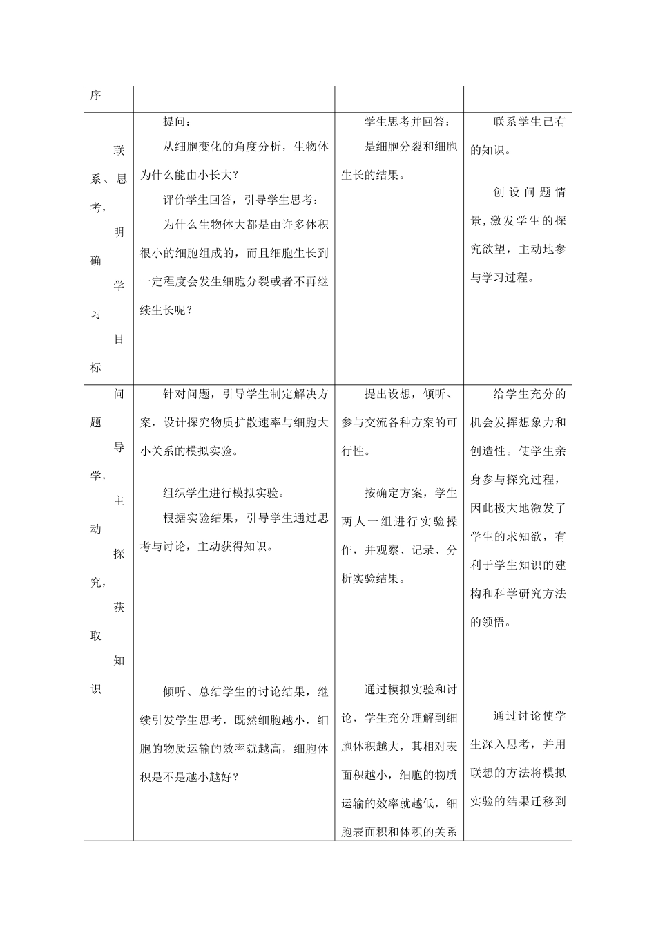 高中生物《细胞的增殖》教案6 浙教版必修1_第2页